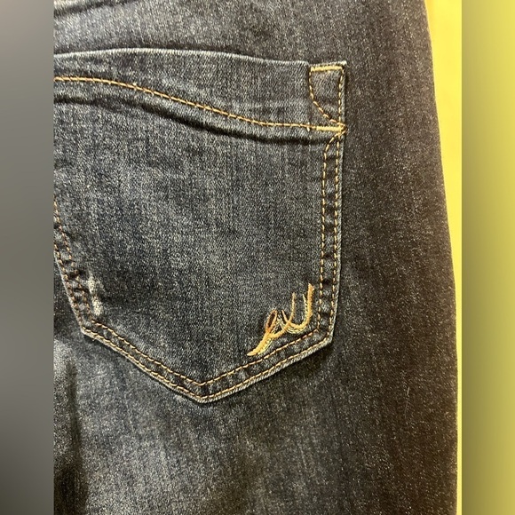 Express Mia Mid-Rise Boot Cut Jeans with frayed hem. Size 6R - Picture 8 of 11